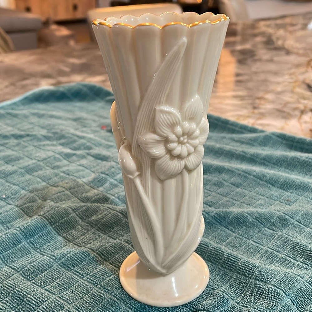 6 inch Lennox China bud vase.